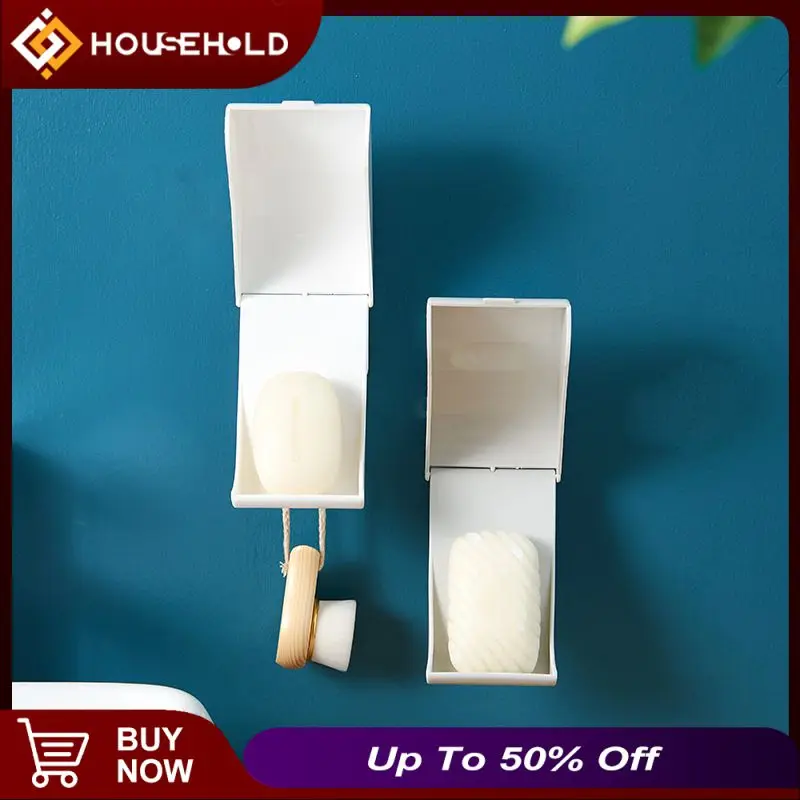 

2 Colors Creative Wall Drain Box Suction Cup Double Mounted Non Drilling Nordic Creative Layer Toilet Shelf Household Bathroom