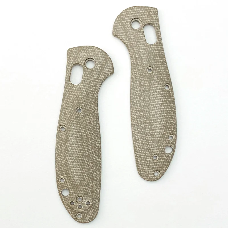 1 conjunto micarta material personalizado dobrável faca escalas para benchmade mini griptilian 555 556 557 alças diy fazer acessórios peças