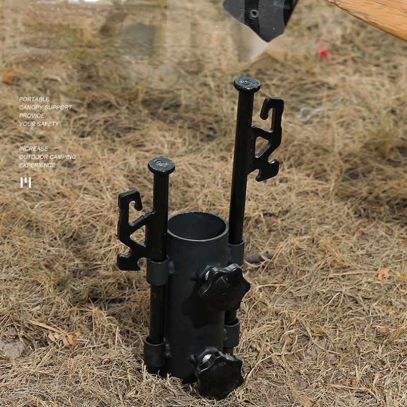 

Outdoor Camping Canopy Holder Awning Valve Tent Fishing Umbrella Ground Nail Fixing Clip Survival Tool Gear Accessories 2022 New