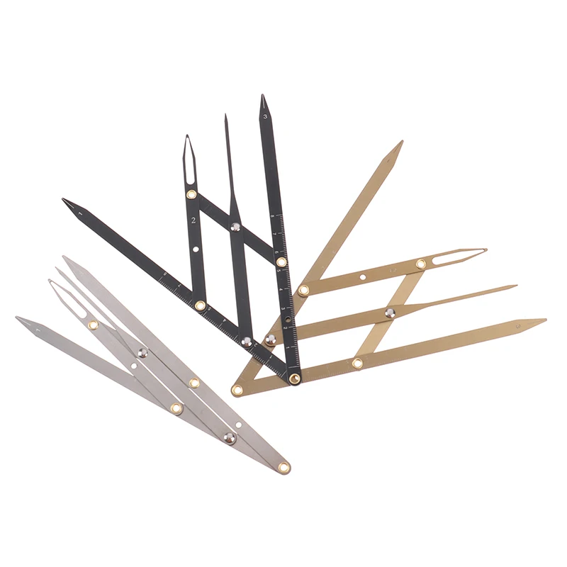 

Sliding Measurement 3-point Positioning Stainless Steel Eyebrow Measuring Ruler