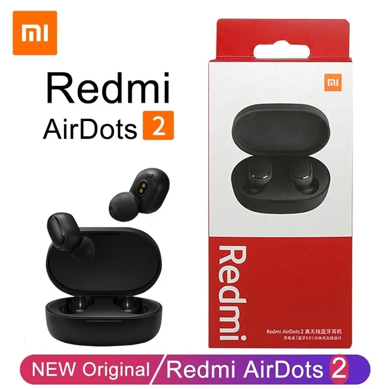 

Xiaomi New Redmi Airdots 2 Wireless Bluetooth Headset with Mic Earbuds Airdots 2 Fone Bluetooth Earphones Wireless Headphones