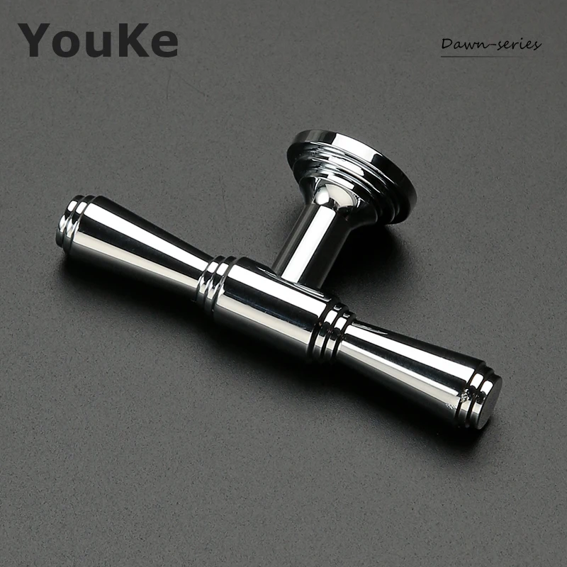 Яркий серебристый латунный шкаф Минималистичная ручка для шкафа роскошные ручки