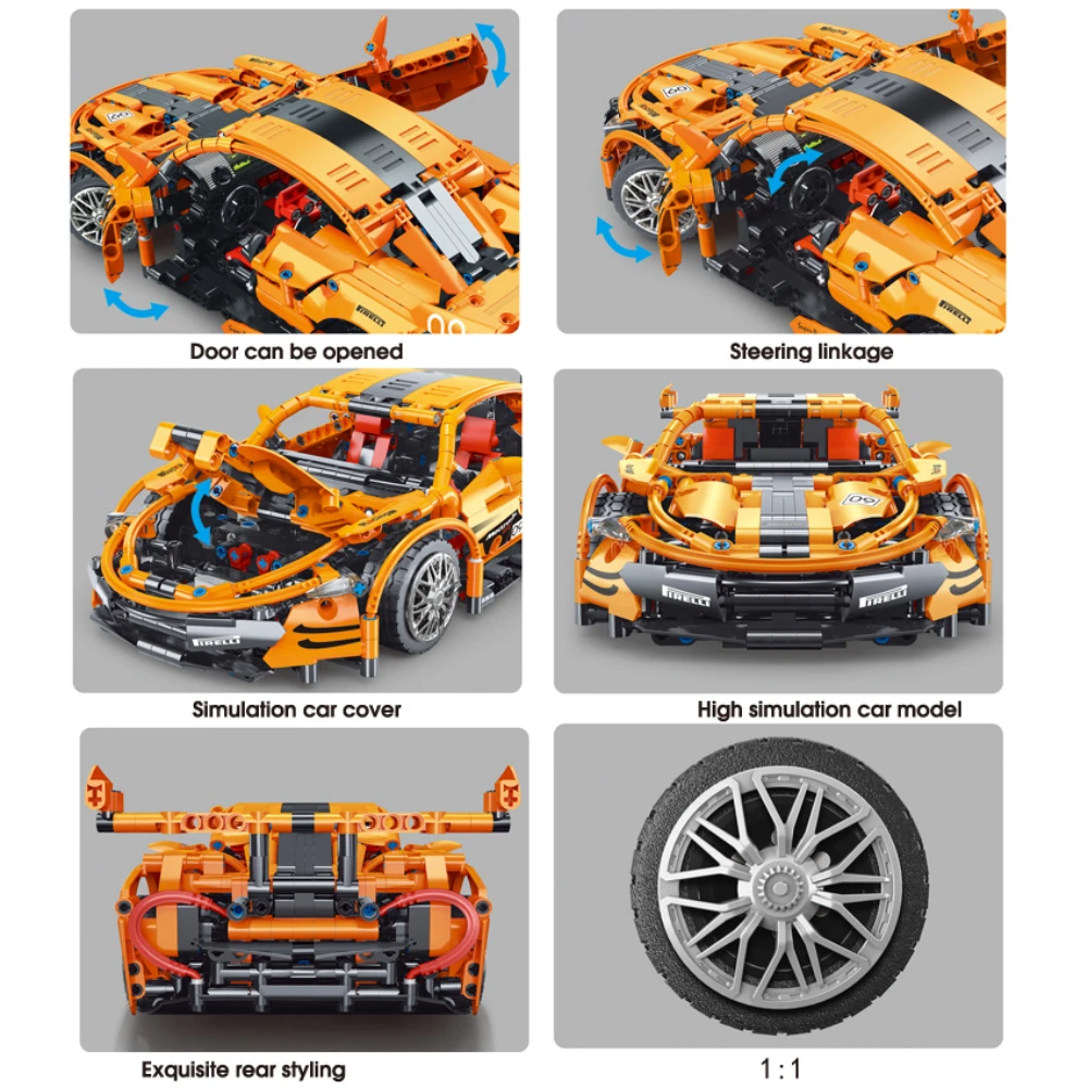 Креативный эксперт высокотехнологичный P1 Супер гоночный автомобиль RSR T2009 1258 шт.
