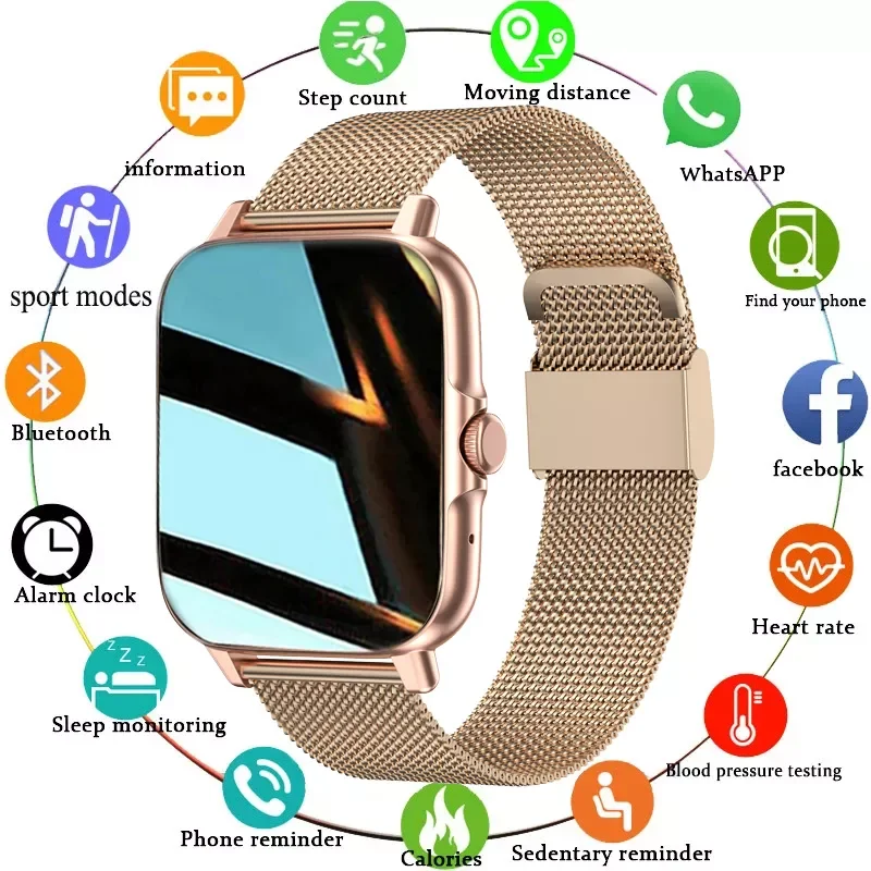 

Smart Watch Men Women Bluetooth Call Full Touch Screen Fitness Tracker Watches IP67 Waterproof Sport Smartwatch for IOS Android