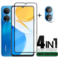 4in1 for huawei honor x7 glass for honor x7 tempered glass 9h full glue flim cover screen protector for honor x 7 x7 lens glass