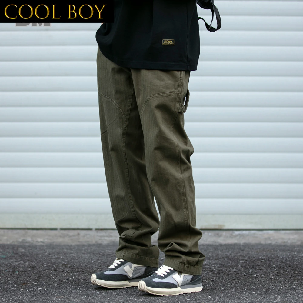 J BOYS Boutique Japanese Streetwear Loose Straight Cargo Pants Men Clothing Harajuku Vintage Casual Trousers Korean Fashion High