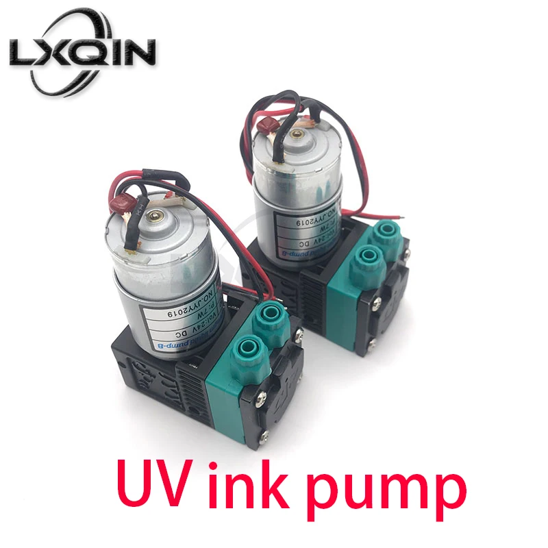 

Детали для принтера LXQIN, чернильный насос 24 В, 7 Вт, постоянный ток 300-400 мл/мин, JCL, микро диафрагменный жидкостный насос для УФ струйного принтера, плоттера