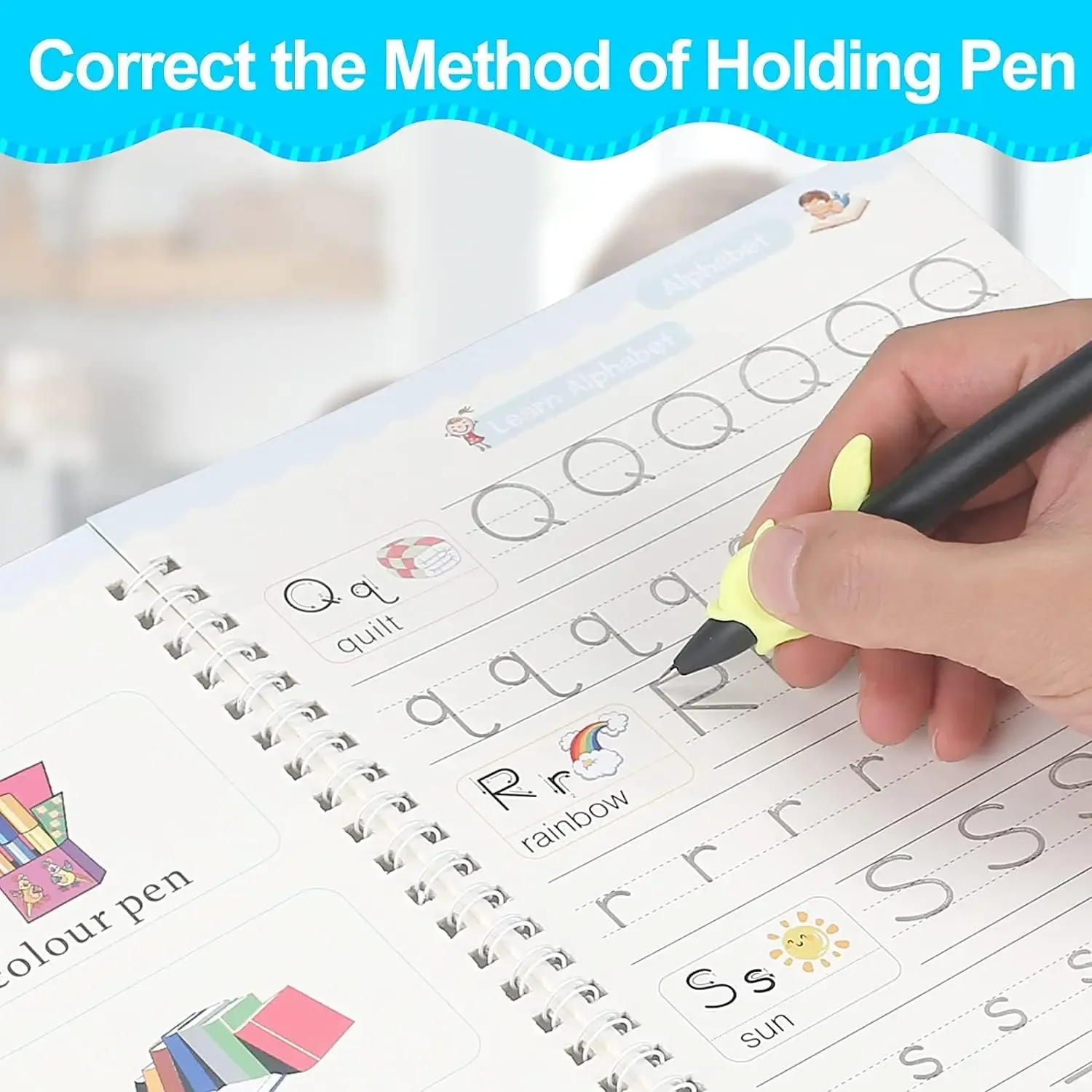 4 книжки копировальная ручка Волшебная книга Бесплатная протирающая запись