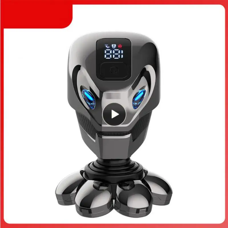 

New Electric Shaver 7-head Rotary Rechargeable Smart Waterproof Razor Shaving Nose Hair Beard For Men Hair Removal Machine Set