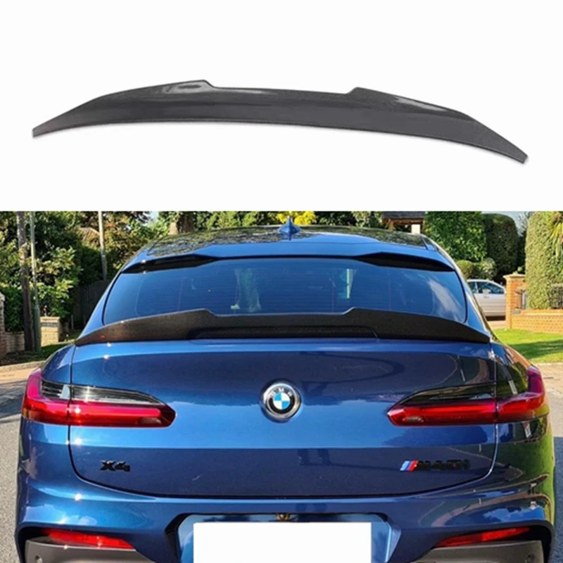 

FOR BMW X4 G02 CS/PSM/P/M Style Carbon Fiber Rear Spoiler Trunk Wing 2018-2023