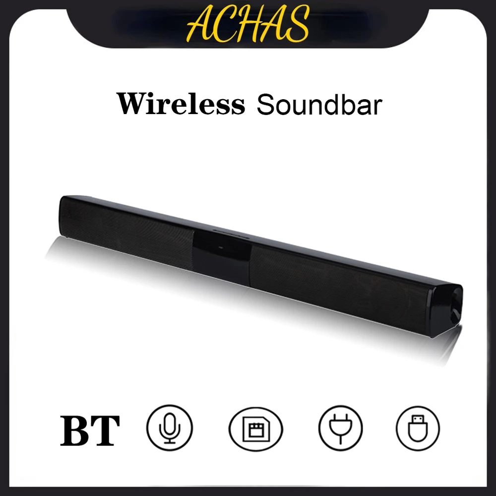 

40W TV Soundbar Wired and Wireless Bluetooth Speaker Home Cinema Sound System Stereo Surround with FM Radio Music Center Boombox