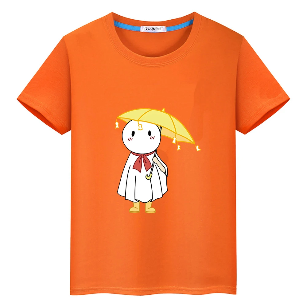 

Anime Weathering with You Tenki No Ko T-shirt Casual Summer 100% Cotton Tee-shirt Boys and Girls Children Tshirts O-neck Soft