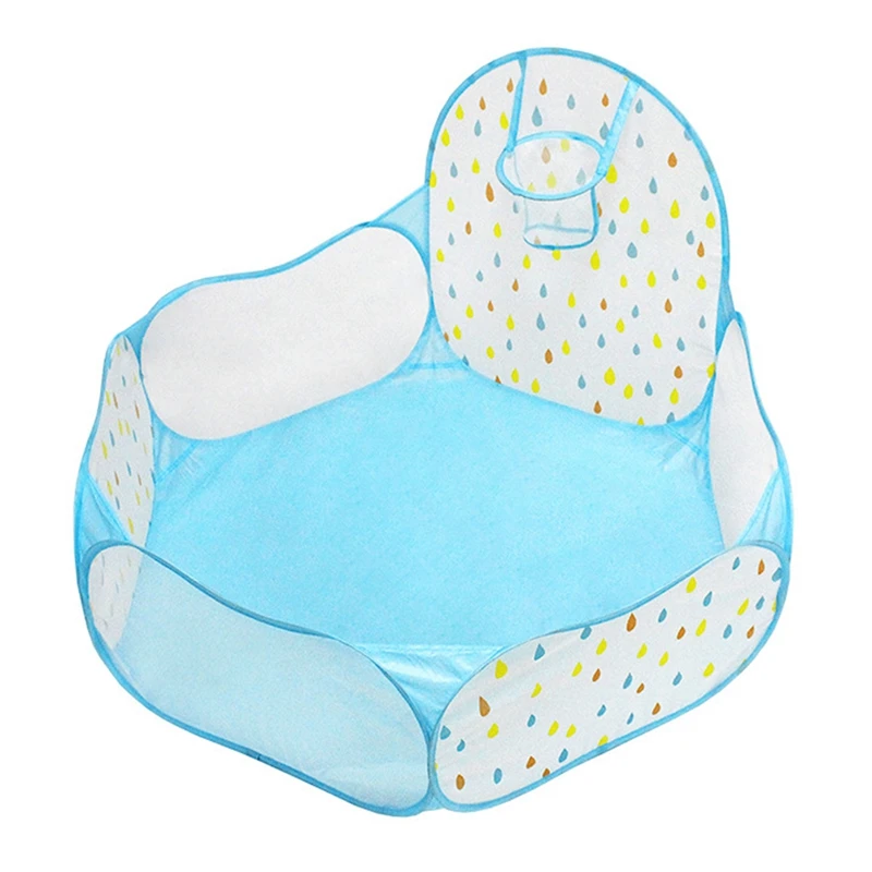 

Portable Foldable Baby Playpen Children Ball Pit With Basketball Hoop Kid Ocean Series Dry Ball Pool Folding Indoor Toy