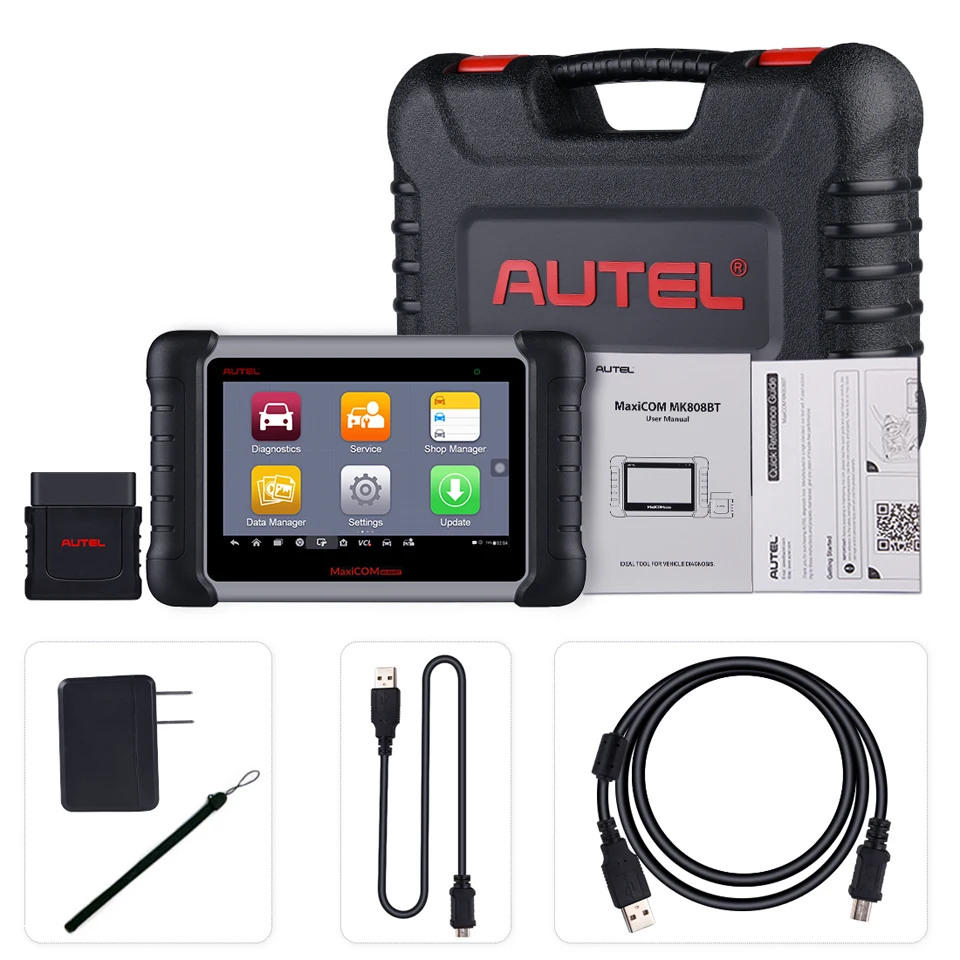 Autel MaxiCOM MK808BT диагностический сканер с сбросом масла EPB BMS SAS DPF ABS SRS OBD2 для всех