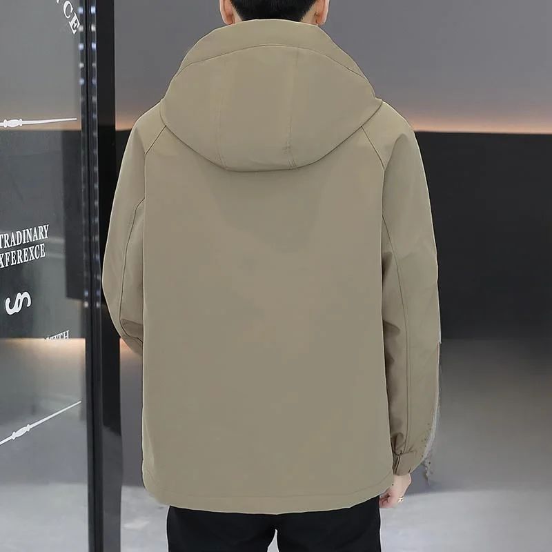 Европейская версия однотонная двуххлопковая куртка толстый теплый топ модный