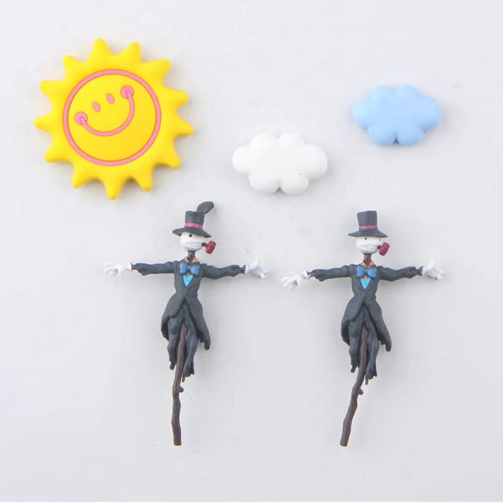 

Ghibli Anime Howl‘s Moving Castle Scarecrow Figures Toys Fridge Magnet Ornaments Miyazaki Hayao Magnet for Fridge Decor
