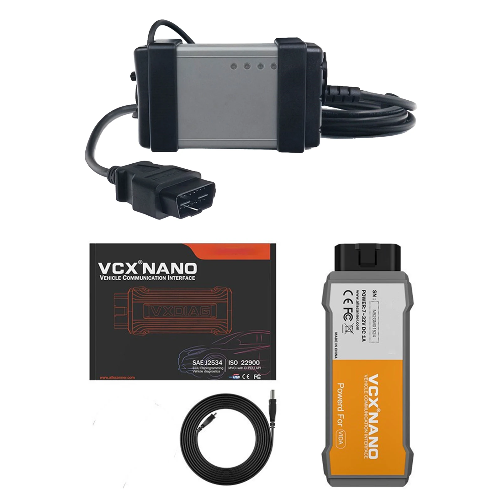 

Dice OBD2 Car Diagnostic Tool 2014D VXDIAG Dice USB OBD2 Code Scanner Pro Scanner Multi-Language Full Chips