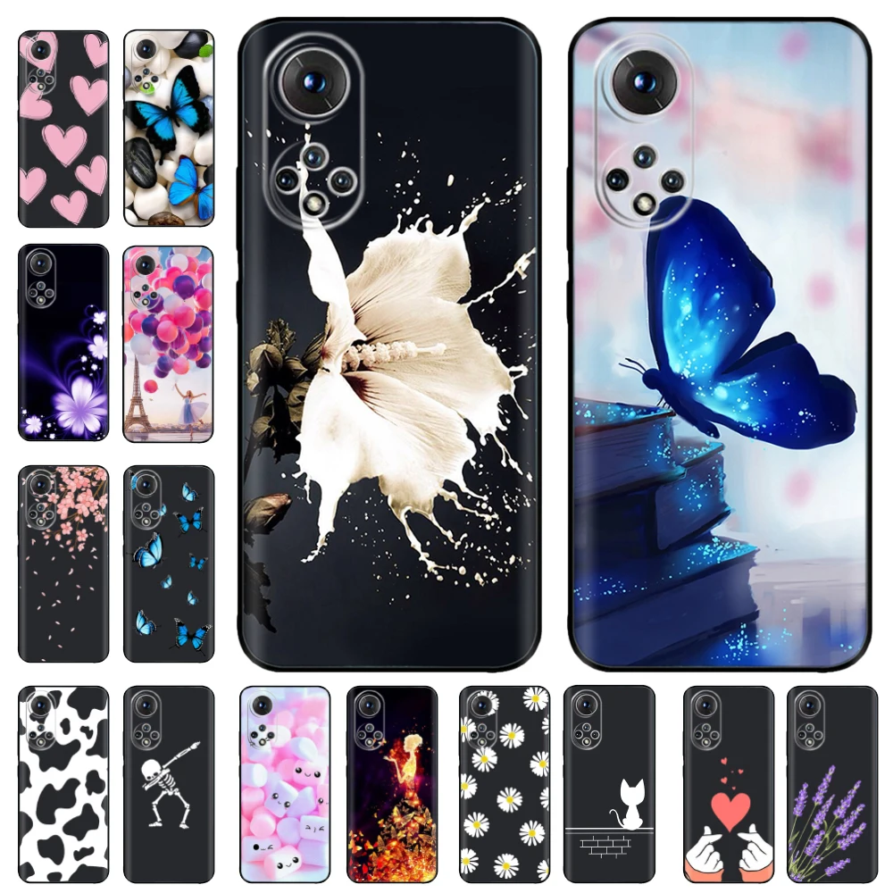 

For Honor 50 Case For Honor 50 Pro Case Soft Silicon Phone Back Cover For Huawei nova 9 Pro nova9 Honor50 50Pro Black Tpu Cases