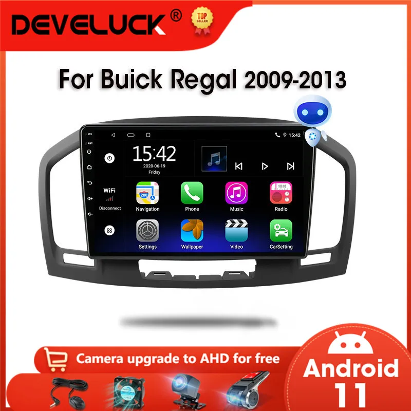Автомагнитола 2DIN мультимедийный видеоплеер Android 10 для Buick Regal Opel Insignia 2009-2013 Carplay
