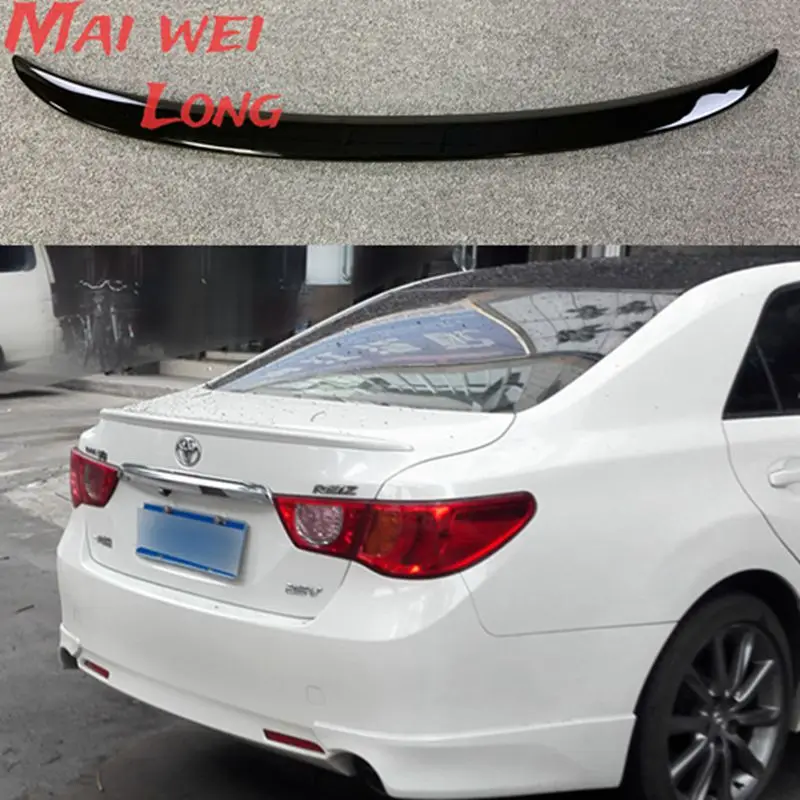 

For Toyota Reiz mark x spoiler 2010-2017 reiz/mark x lip spoiler light High Quality ABS Material Car Rear Wing Primer Color
