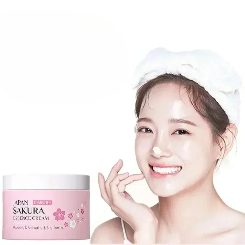 LAIKOU Japan Sakura Cream Cherry Blossom Укрепляющий увлажняющий крем для лица против старения