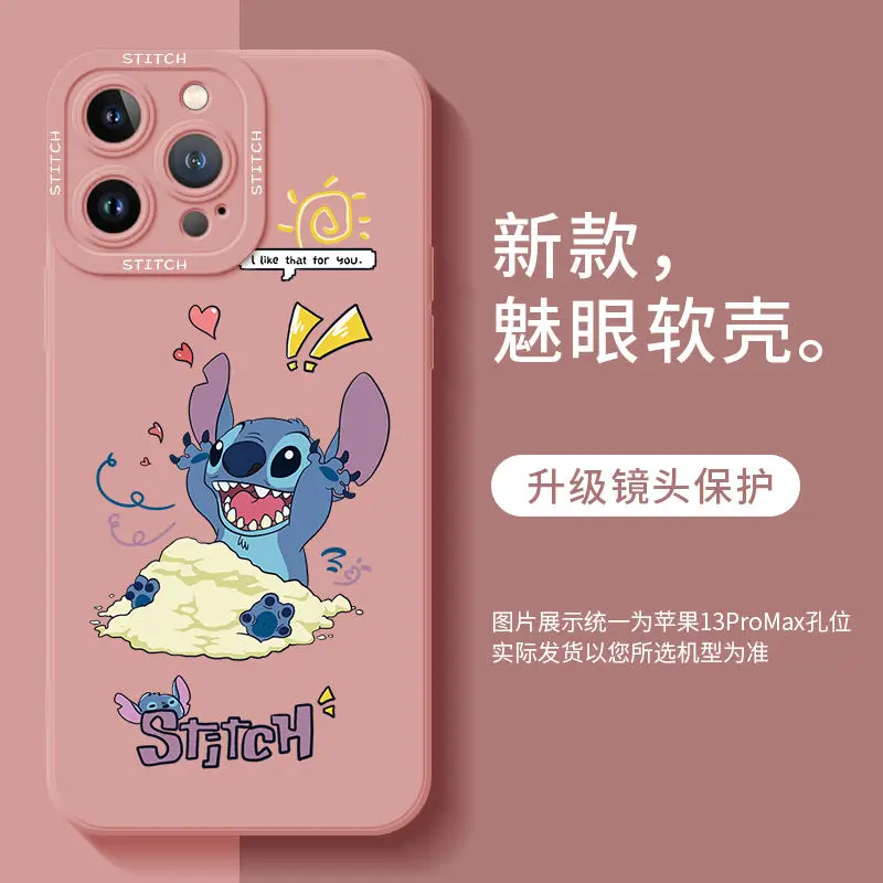 

Bandai Disney Kawaii Case for IPhone 13 12 11 Pro X XS 13Pro 12Pro Max XR 7 8 Plus SE2 Cartoon Phone Cover Soft Cellphone Fundas