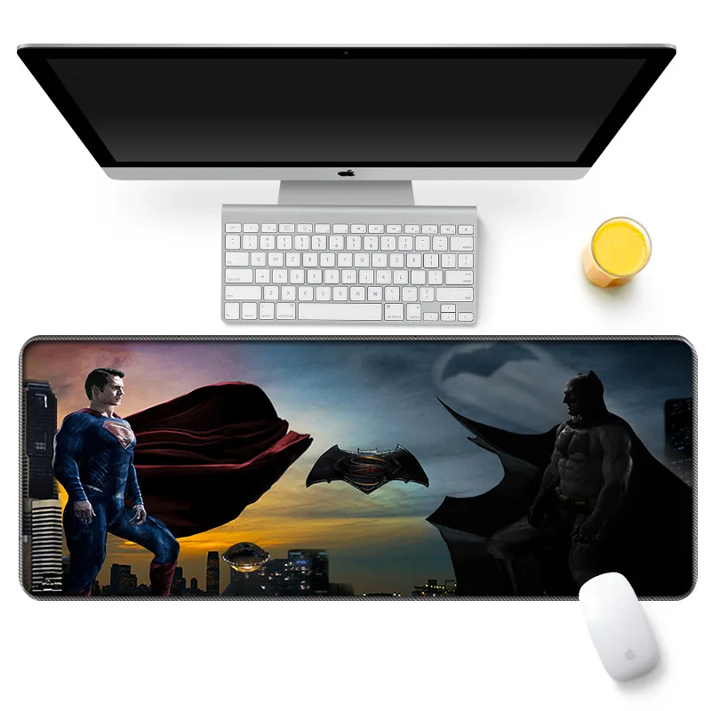 

DC Anime Figure Batman Bruce Wayne The Joker Superman Large Sizes Rubber and Cloth Mouse Pad Fan Gift Birthday Gifts