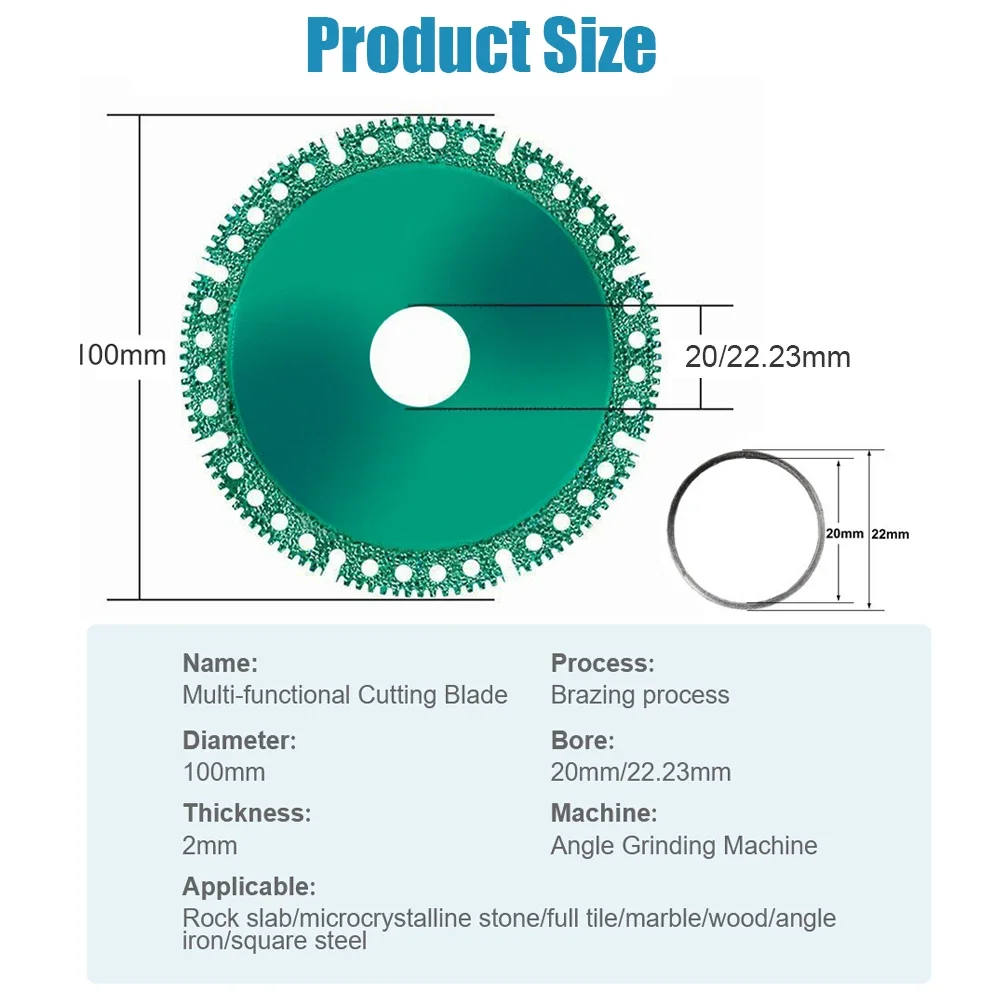 YIAEEY 100 мм ультратонкая алмазная пила многофункциональная для композитной фанеры