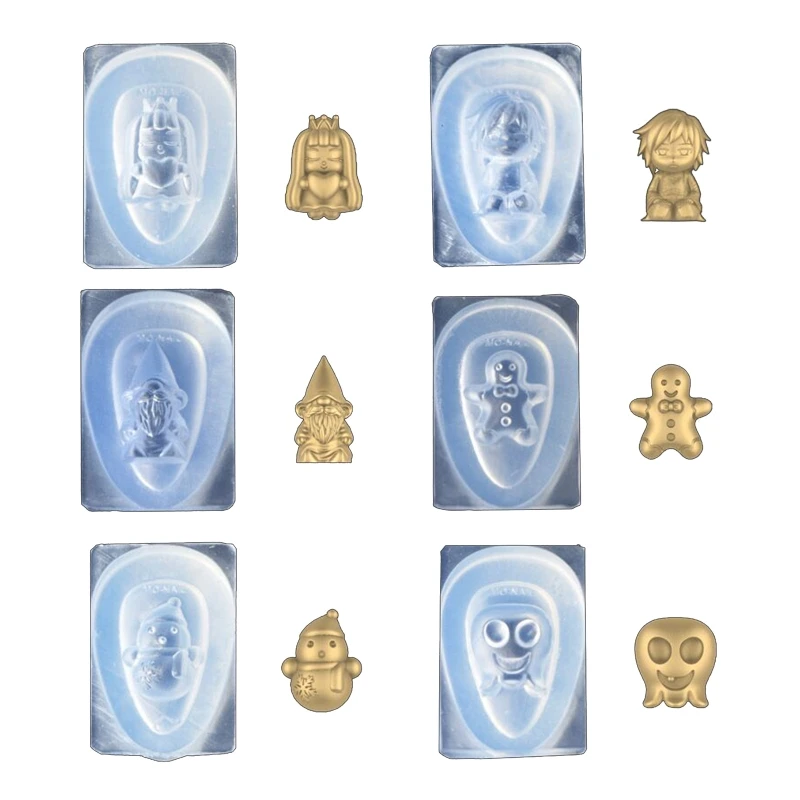 

3D дизайн ногтей дневной лук медведь ракушки дизайн ногтей декорации резьба форма DIY Дизайн ногтей шаблоны T8DE