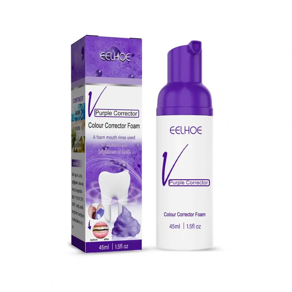 

Mousse Toothpaste 45ml Useful Quick Effect Strengthen Enamel Mousse Teeth Cleaning Whitening Toothpaste for Home Use
