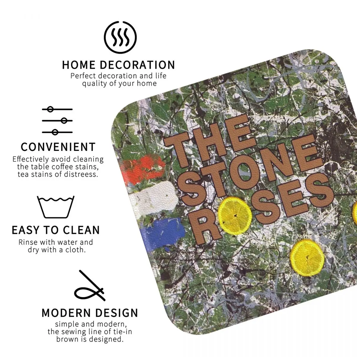 Подставки с каменными розами кухонная Нескользящая изоляционная подставка для