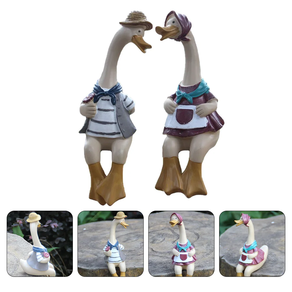 

2pcs Creative Ornament Decorative Resin Craft Desktop Adornment for Home