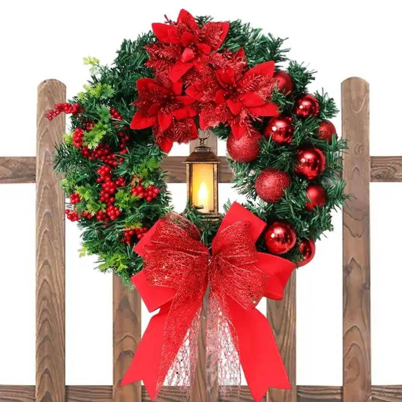 

Outdoor Christmas Wreath Outdoor Christmas Wreaths Battery Operated 16 Inch Christmas Ornaments With Led Lights Front Door Decor