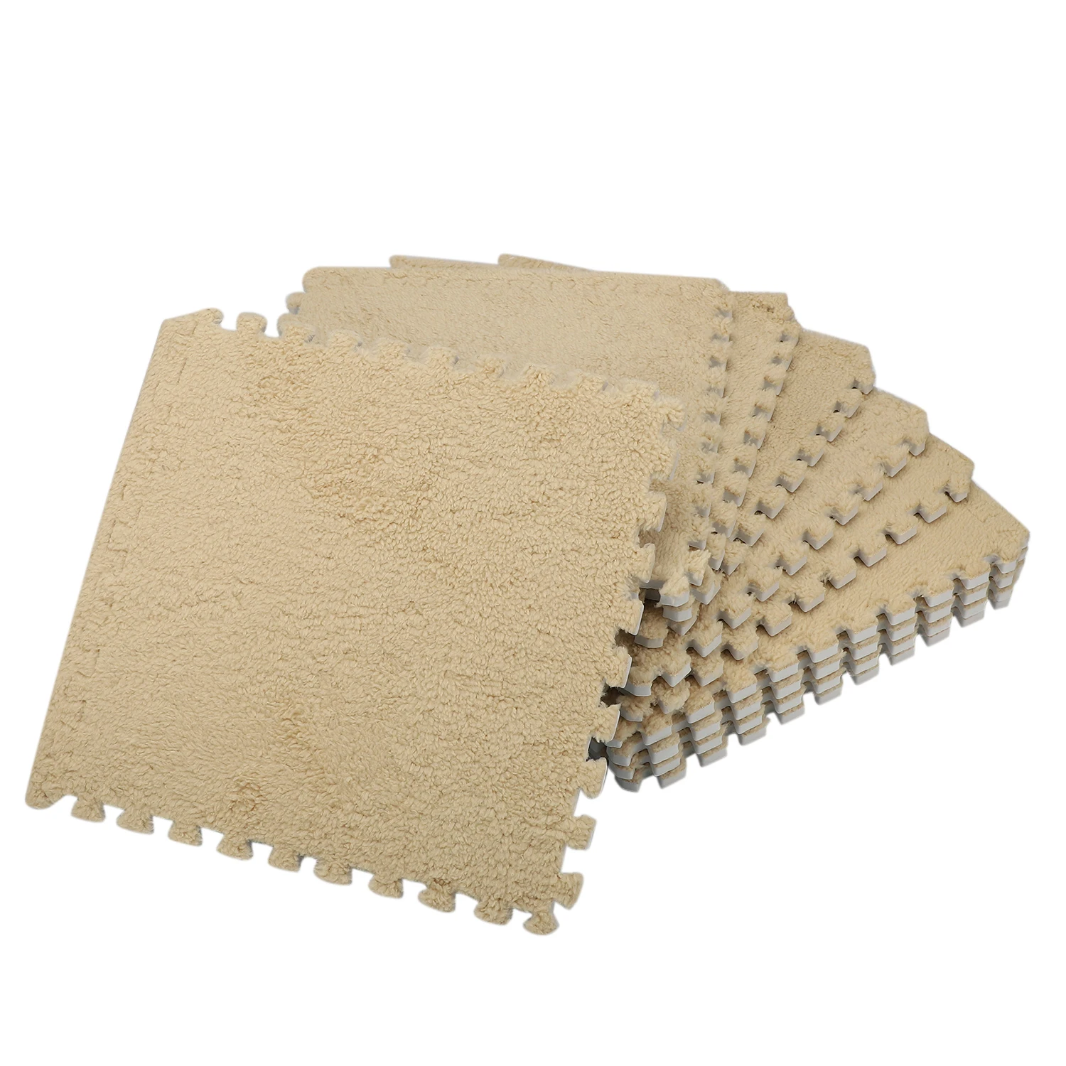 Пушистый коврик из вспененного этилвинилацетата 10 шт. пушистая ковровая плитка