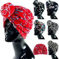 printed knotted turban muslim head scarf wrap headscarves ladies woman 2022 hijab accessories for women turbans hat headwraps