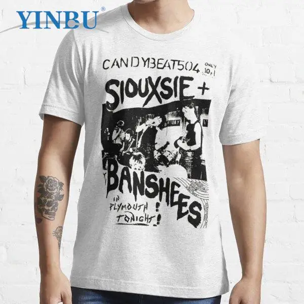 

Siouxsie flyer Unisex YINBU brand 2023 new in t-shirt Top quality cotton Graphic Tee