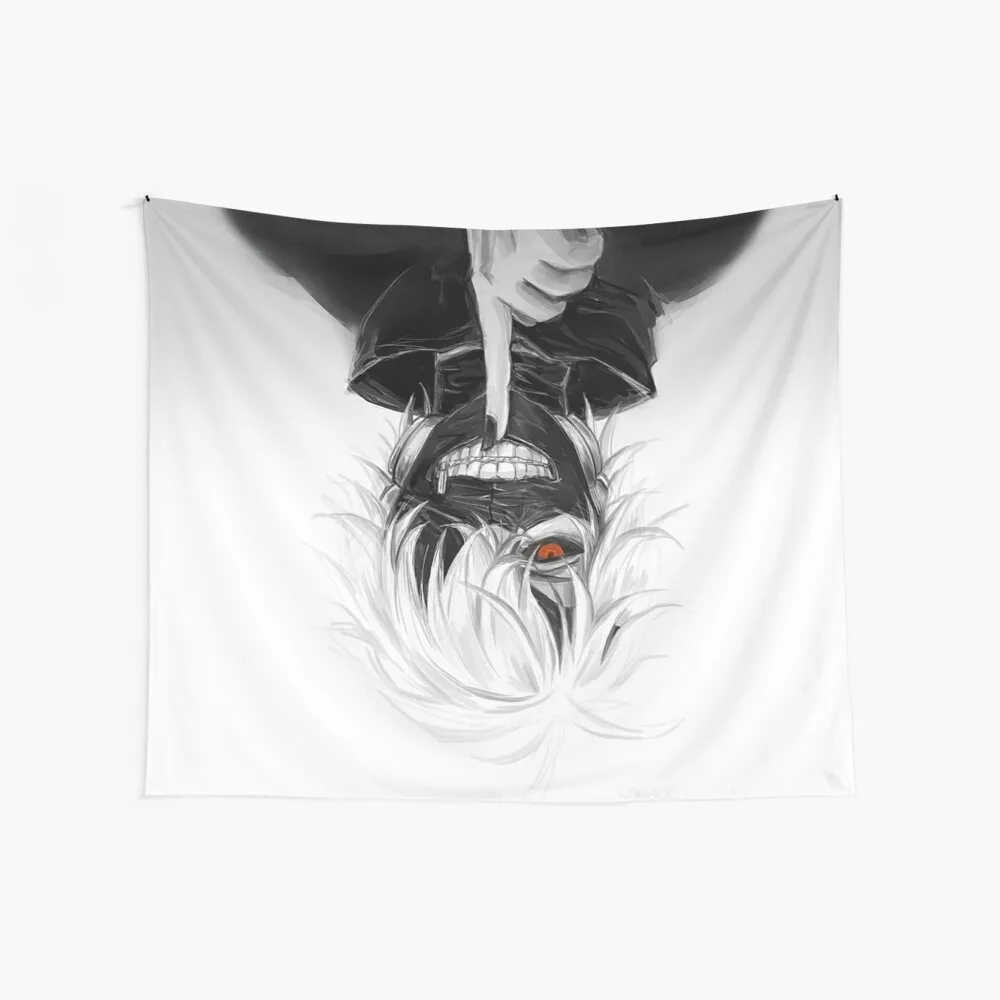 

Kaneki аниме клетчатые Винтажные Украшения для стен, предметы первой необходимости, гобелены