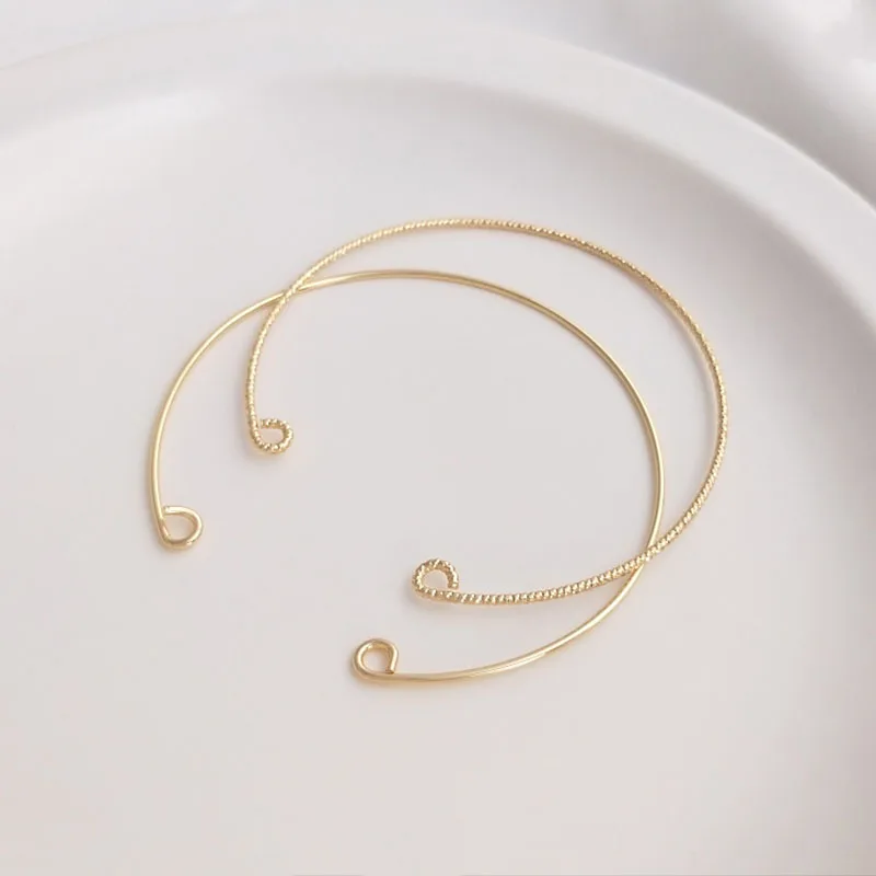 

1Pcs ID 60mm Smooth Surface/Batch Pattern Open 9 Words DIY Handmade Bracelet Ring Accessories Bracelet Jewelry Making Materials