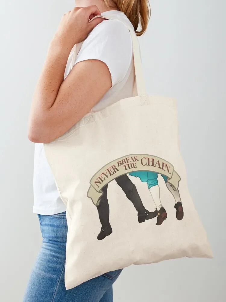 Blackbeard and Stede: Never Break the Chain Tote Bag Женская складная многоразовая сумка для покупок