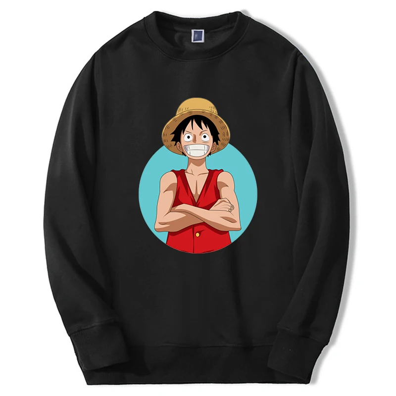 

One Piece Sweatshirt Luffy Nika Men Women 2022 Hot Anime Graphic Hoodie For Adult