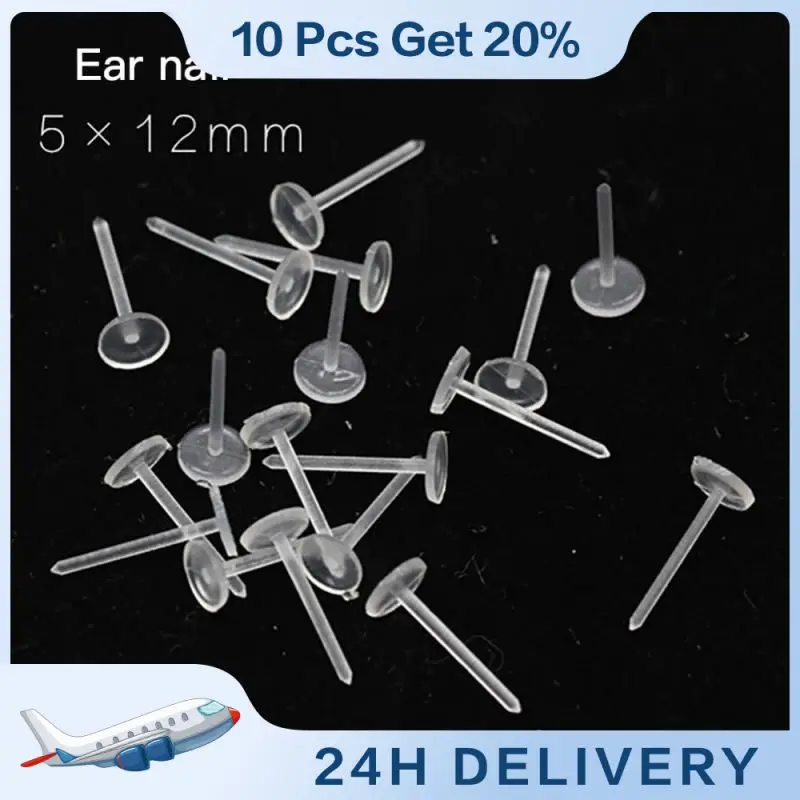 

100pcs/lot 3 4 5mm Invisible Silicone Earring Back Stoppers Earring Base Stud Earring Piercing Retainer For DIY Earring Ear Plug