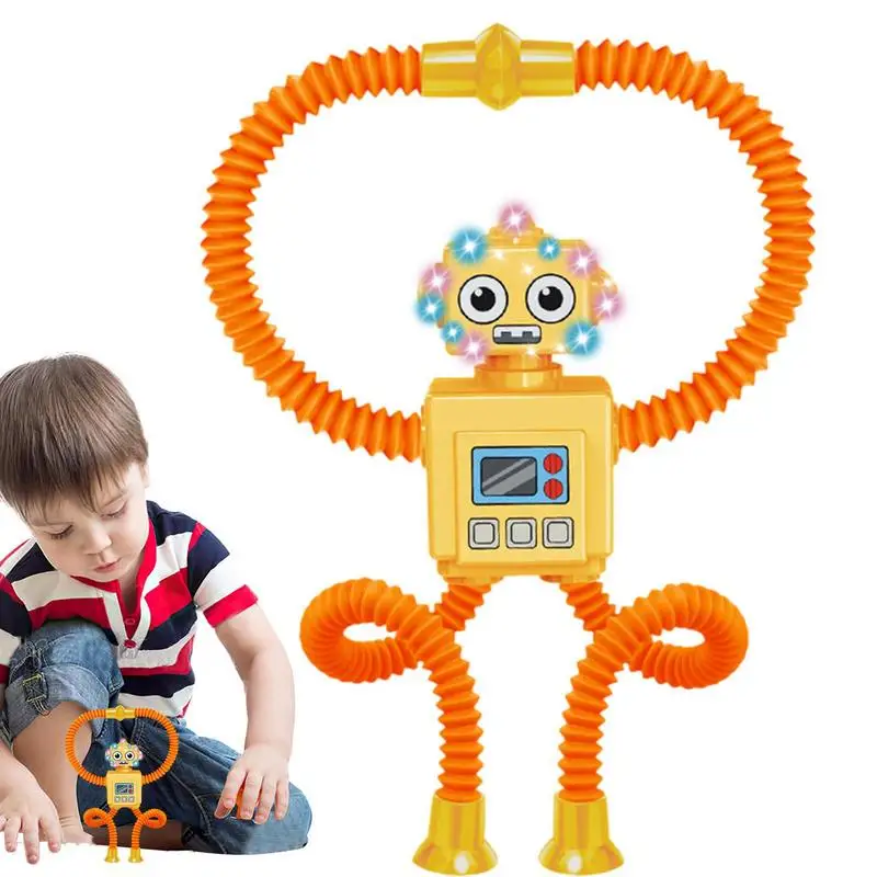 

Поп-трубка на присоске, робот-конструктор, стрейчевая присоска, игрушка-антистресс, сенсорные игрушки, обучающие робототехники, поп-трубки, игрушки
