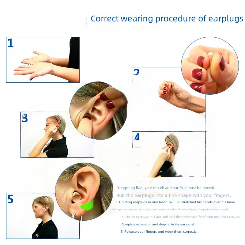 Беруши США антишумовые беруши для сна общежития шумоподавление защита от шума
