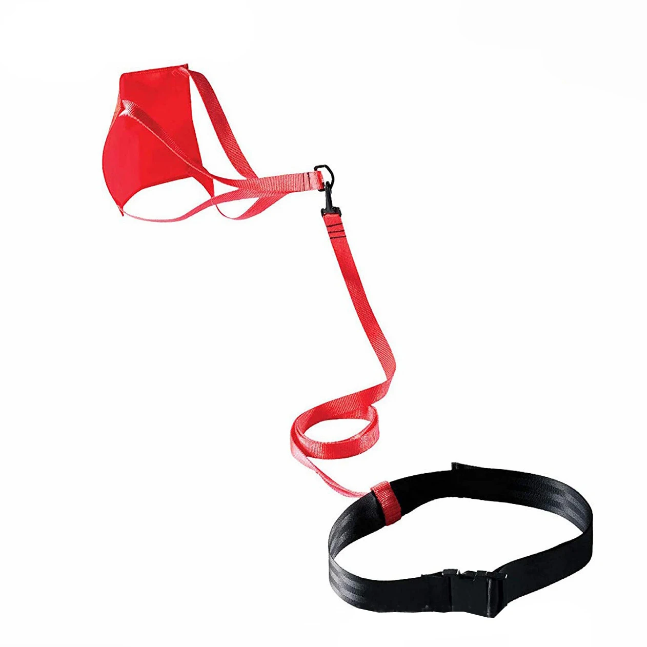 

Swim Parachute,Swimming Strength Training Resistance Belt Swim Training Exerciser Belt with Drag Parachute