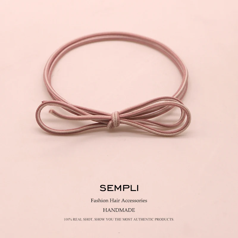 

Нейлоновые эластичные повязки для волос, резинка с бантом, повязка на голову для детей, повязка для конского хвоста, детские украшения, аксе...