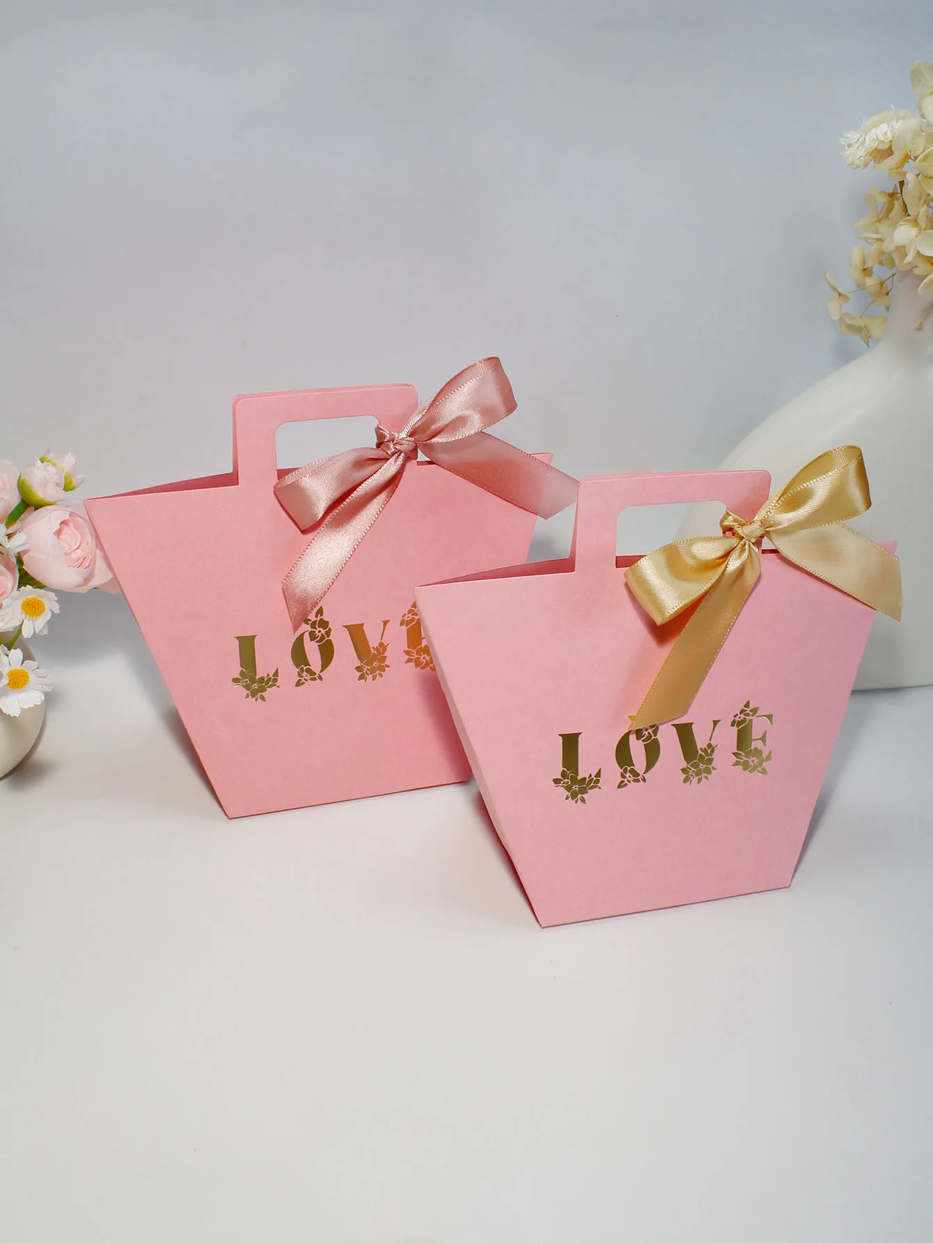 Розовая сумка на День святого Валентина подарочная коробка конфет для подруги