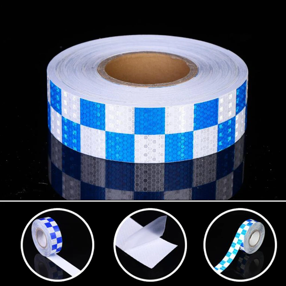 

3M Car Reflective Tape Safety Warning Car Decoration Sticker Reflector Protective Tape Strip Film Auto Motorcycle Sticker
