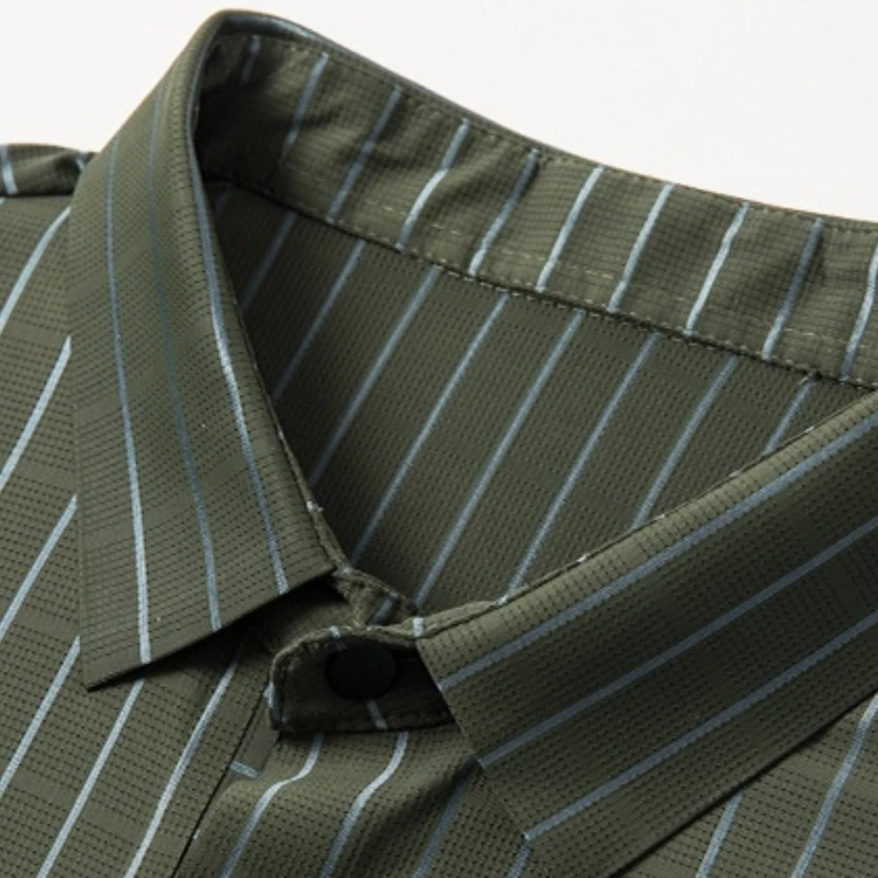 Рубашка-поло MLSHP Мужская шелковая рубашка с коротким рукавом свободная в клетку