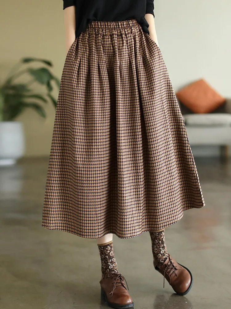 Женские повседневные юбки Новое поступление осень 2022 винтажная стильная