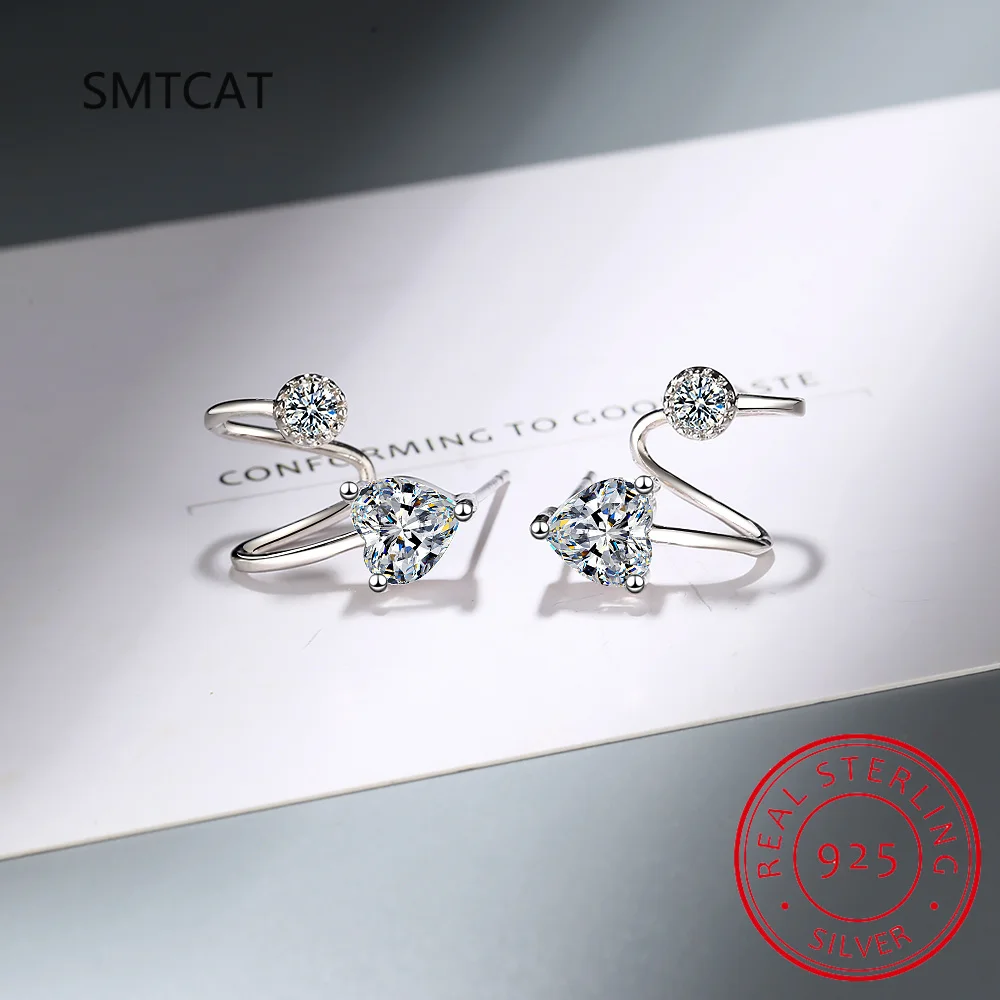 Серьги-манжеты без пирсинга серьги-клипсы из настоящей груши D0 30 карата с